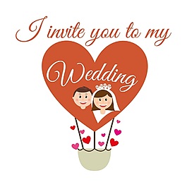 結婚蜜月設計矢量素材