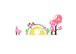 七夕活动摄影墙a