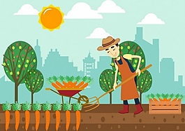 農(nóng)場矢量素材