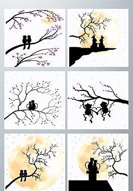 七夕情人節(jié)元素設(shè)計(jì)