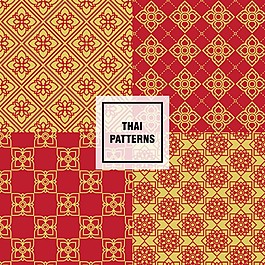 中國風(fēng)紅色花紋背景圖
