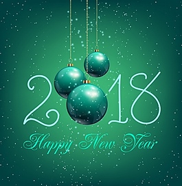 2018圣誕綠色背景素材