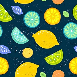 水果檸檬矢量素材