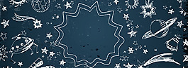 兒童節(jié)矢量藍(lán)色海報(bào)banner背景