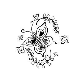 黑白裝飾矢量素材