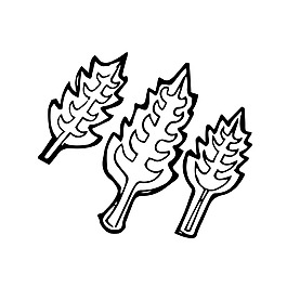 小樹素描樹枝裝飾矢量素材