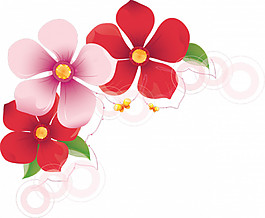 紅色花朵圖PNG