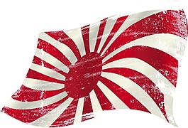 日本旗幟矢量素材