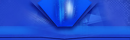 藍色扁平淘寶全屏banner背景