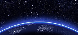 黑色星球banner背景