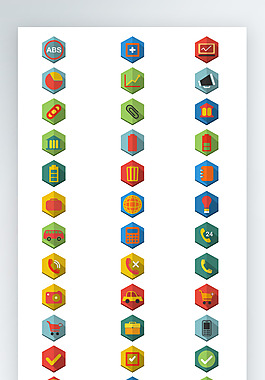 生活工具用品電話汽車圖標(biāo)彩色圖標(biāo)icon元素PNG