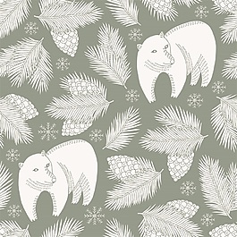 卡通動(dòng)物小熊矢量背景素材