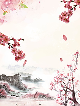 中國風(fēng)水墨背景圖