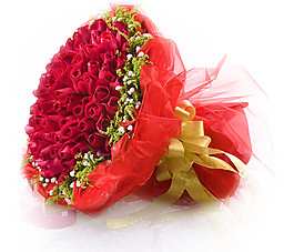 紅色玫瑰花束圖片
