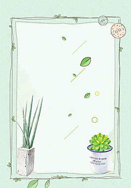 盆栽花卉植物背景图