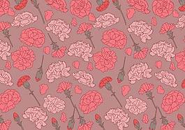 玫瑰花图案矢量素材