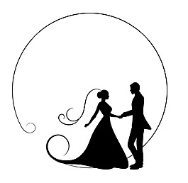 婚禮黑色婚紗禮服相關(guān)矢量素材