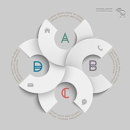 圓形ppt數(shù)字數(shù)據(jù)標簽導航標志