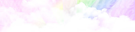 唯美粉色云彩banner背景