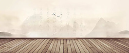 中國(guó)風(fēng)大氣夢(mèng)幻淘寶全屏banner背景