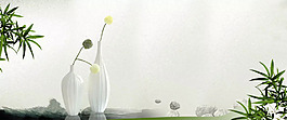 中國(guó)風(fēng)竹子淘寶全屏banner背景