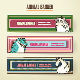 鱷魚可愛卡通動物卡片矢量素材