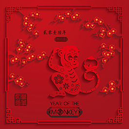 中國結(jié)中國傳統(tǒng)春節(jié)新年猴年矢量設(shè)計素材