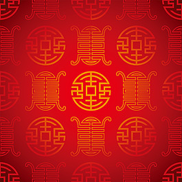 喜慶中國(guó)傳統(tǒng)紋理背景矢量