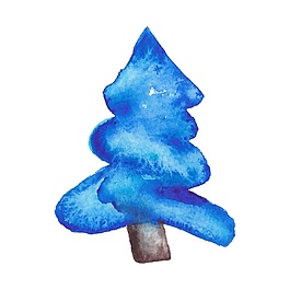 卡通創(chuàng)意圣誕樹矢量素材