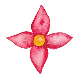 粉色系印花花卉矢量素材