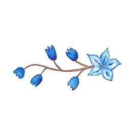 清新藍(lán)色小花矢量素材