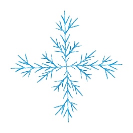 時尚簡約卡通圣誕雪花矢量素材