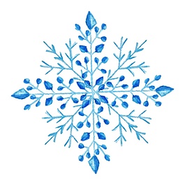創(chuàng)意卡通圣誕雪花矢量素材