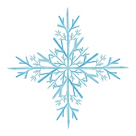 簡(jiǎn)約卡通圣誕雪花矢量素材