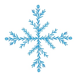 精美卡通圣誕雪花矢量素材