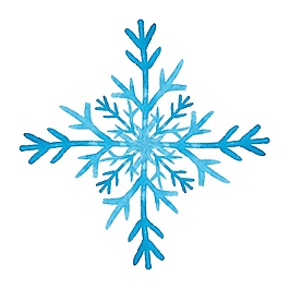 唯美卡通圣誕雪花樣式矢量素材