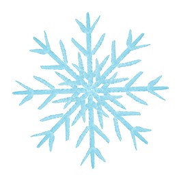 清新卡通圣誕雪花矢量素材
