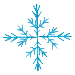 冬季圣誕雪花矢量素材