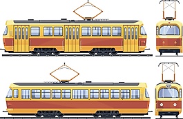 交通工具快車矢量素材