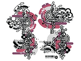 矢量箭頭涂鴉紅色復(fù)古圖標(biāo)