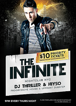 TheInfinite國外創意歐美風酒吧宣傳海報