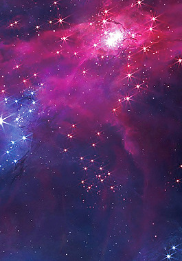 唯美彩色漸變星空H5背景素材