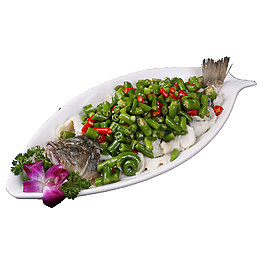 實(shí)物美味酸菜魚元素
