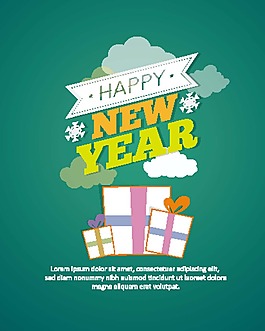 卡通圣誕簡(jiǎn)約卡片矢量素材(127)