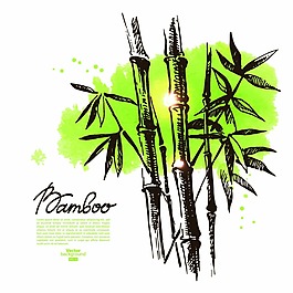 竹子日本風(fēng)情人物速寫矢量合集