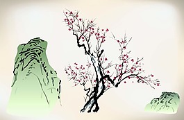 古风山水风景矢量合集