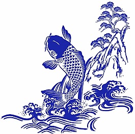 藍(lán)色動(dòng)物繪畫矢量合集