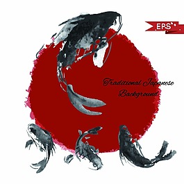 創(chuàng)意錦鯉速寫(xiě)矢量合集