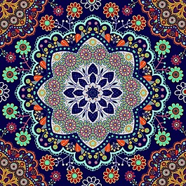 時(shí)尚矢量古典花紋矢量素材