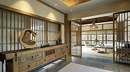 日式會(huì)客室家裝效果圖設(shè)計(jì)圖片